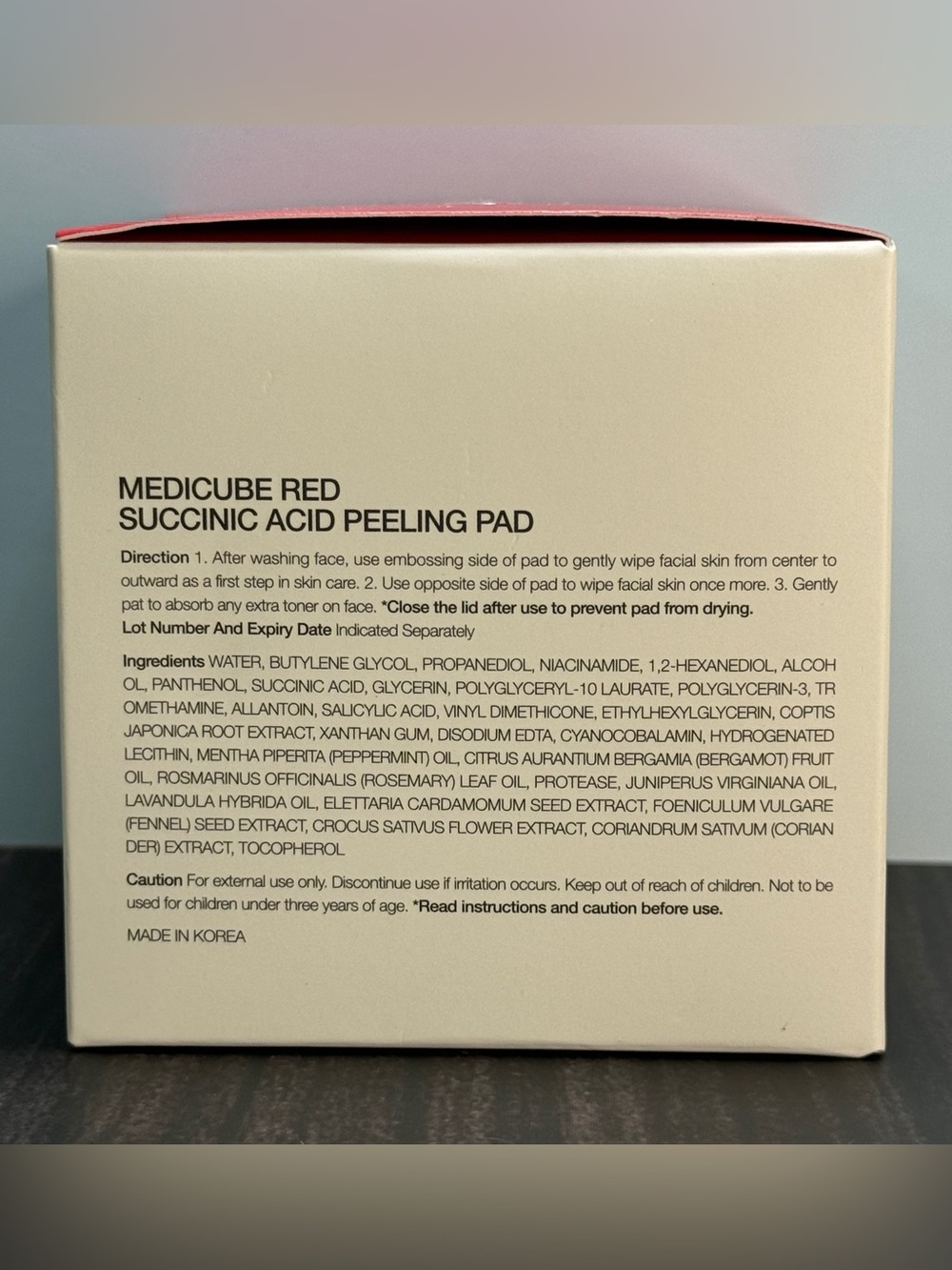 Medicube Red Succinic Acid Peeling Pads NIB 155 g / 5.46 oz - Picture 2 of 4